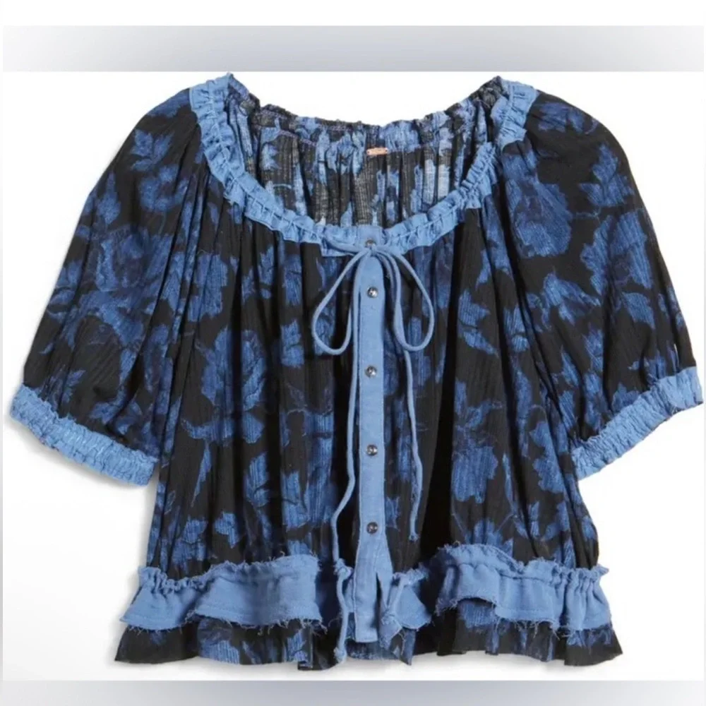 Free People Perfect Day Gathered Top